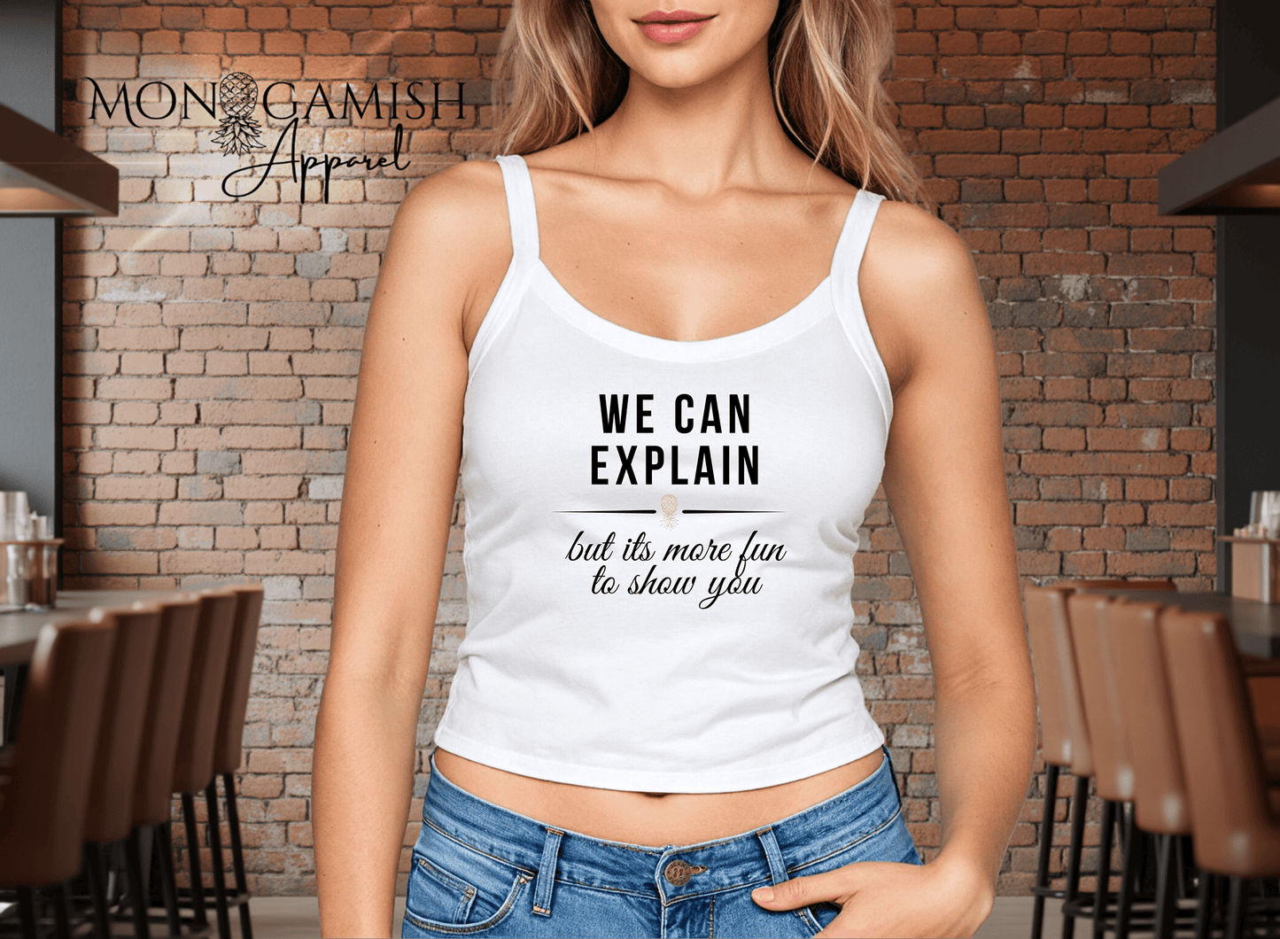 We Can Explain Ladies Crop Tank