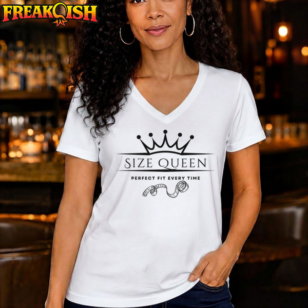 Size Queen Relaxed V-Neck | FREAK-ISH