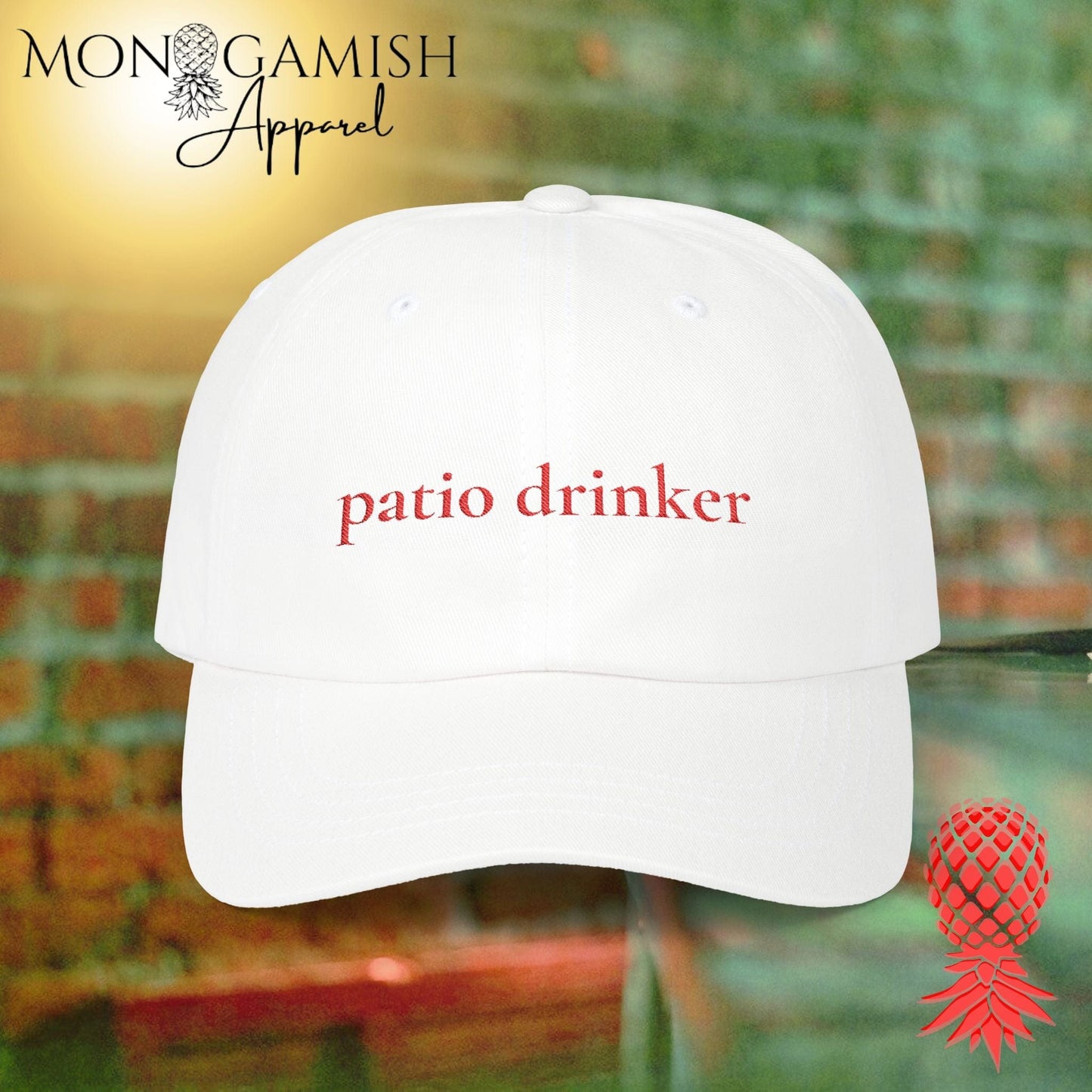 Patio Drinker Embroidered Hat