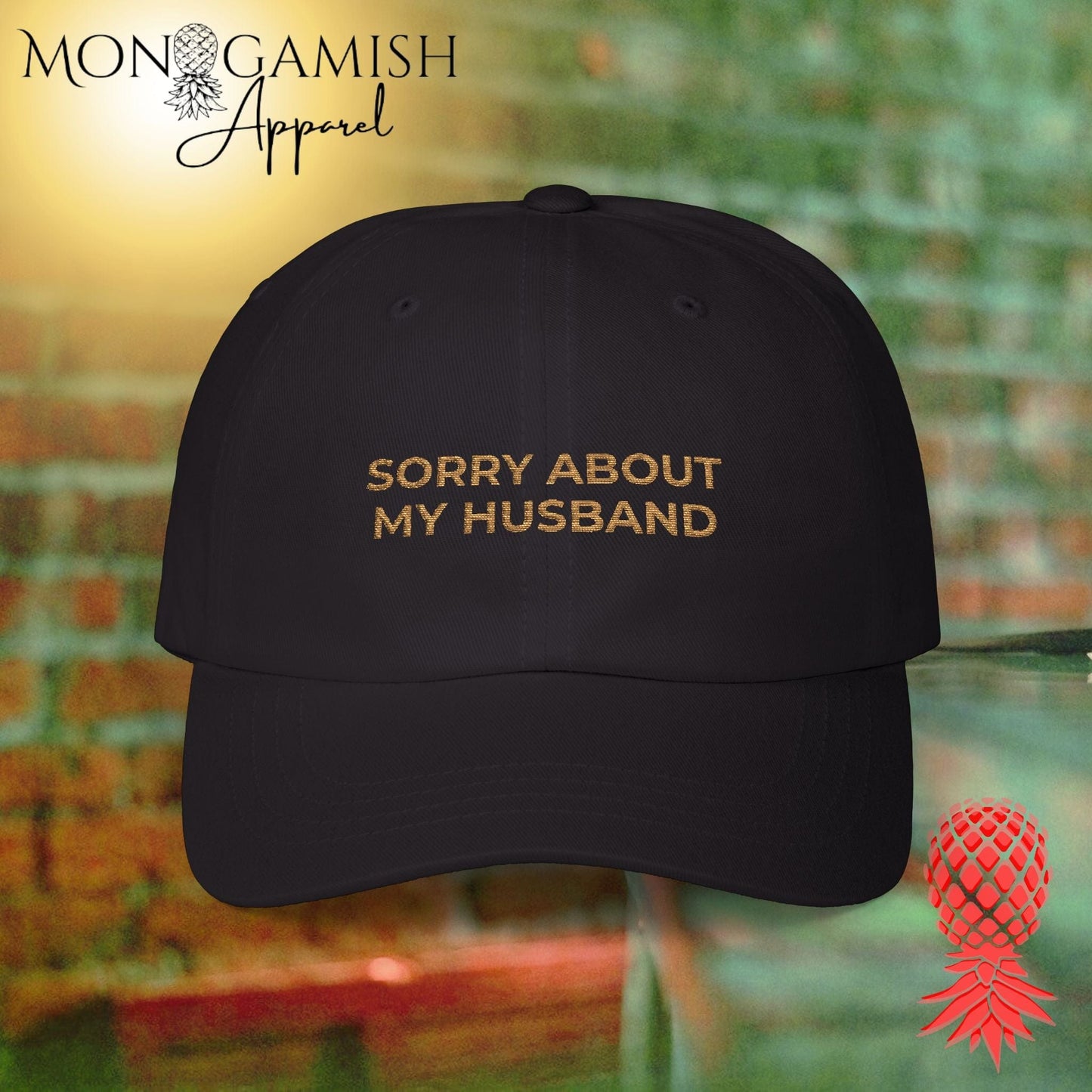 Sorry About My Husband Embroidered Hat