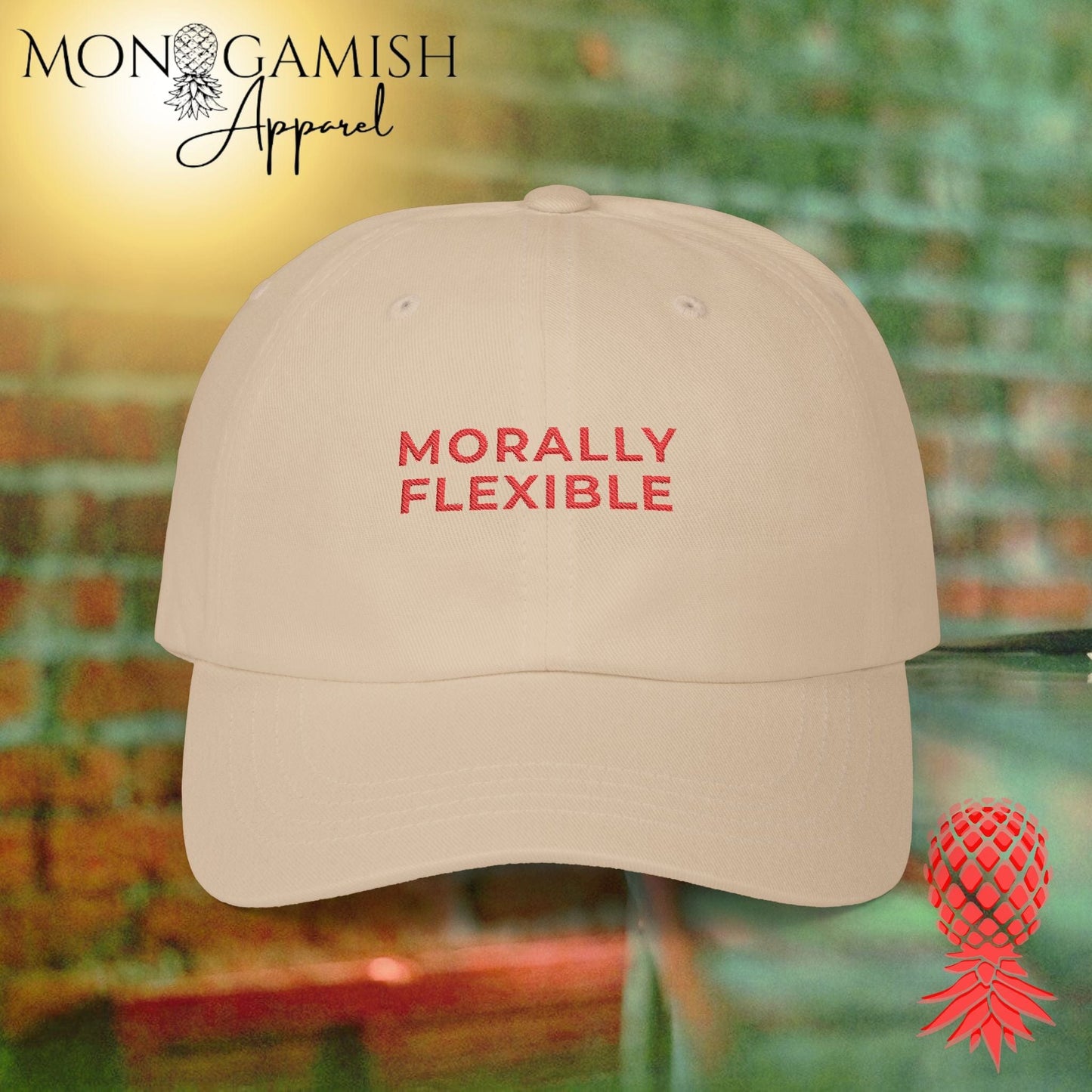 Morally Flexible Embroidered Hat