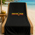 FREAK-ISH Logo Beach Towel - Black | FREAK-ISH