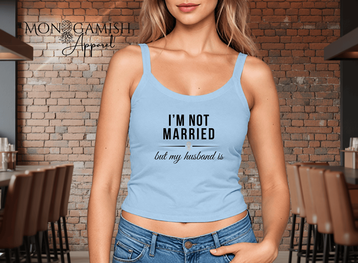 Not Married Ladies Crop Tank