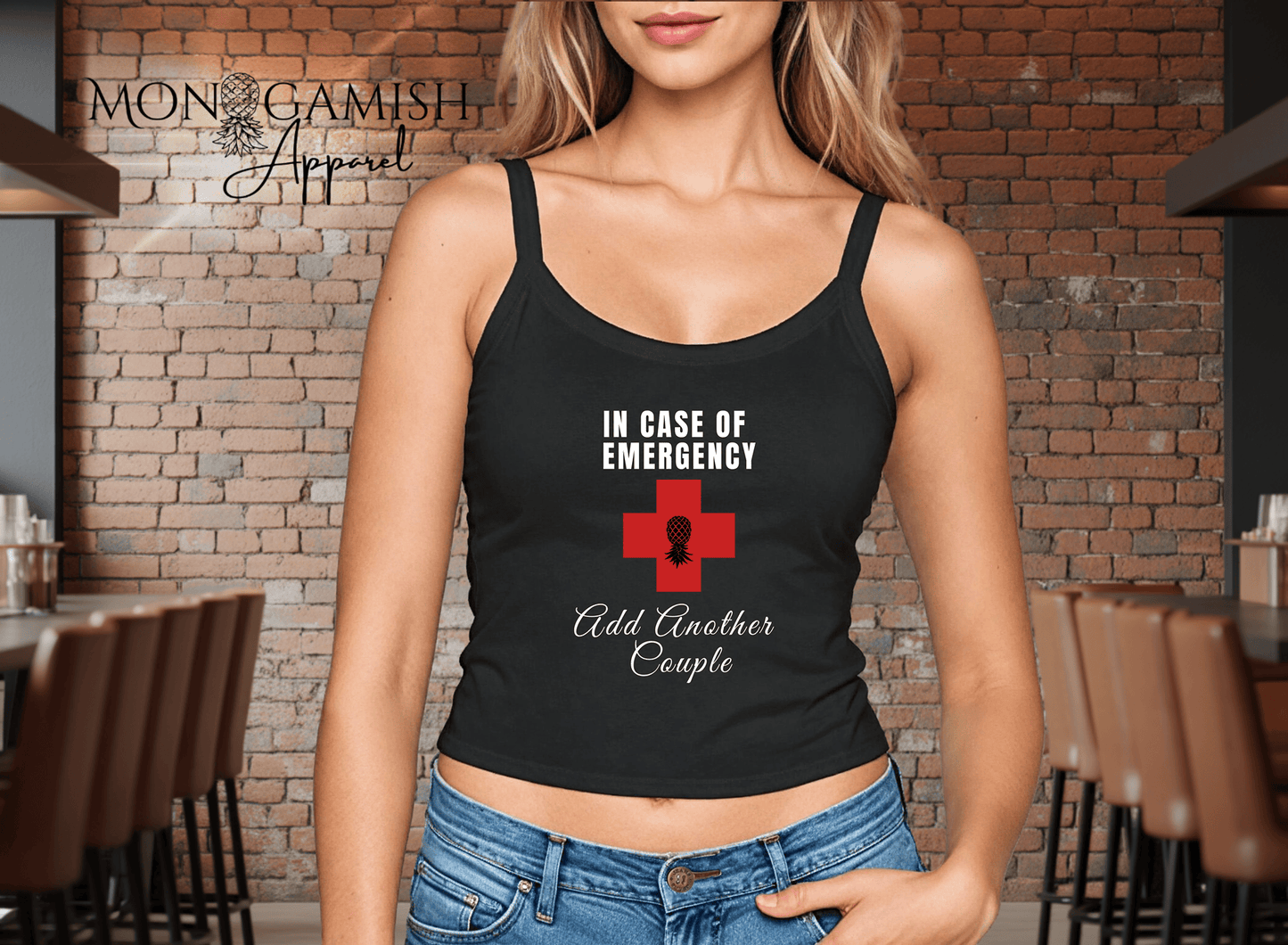 In Case of Emergency Ladies Crop Tank