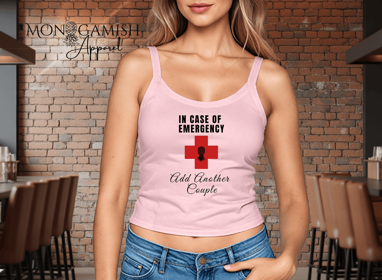 In Case of Emergency Ladies Crop Tank