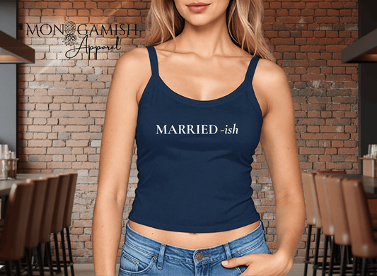 Married-ish Ladies Crop Tank