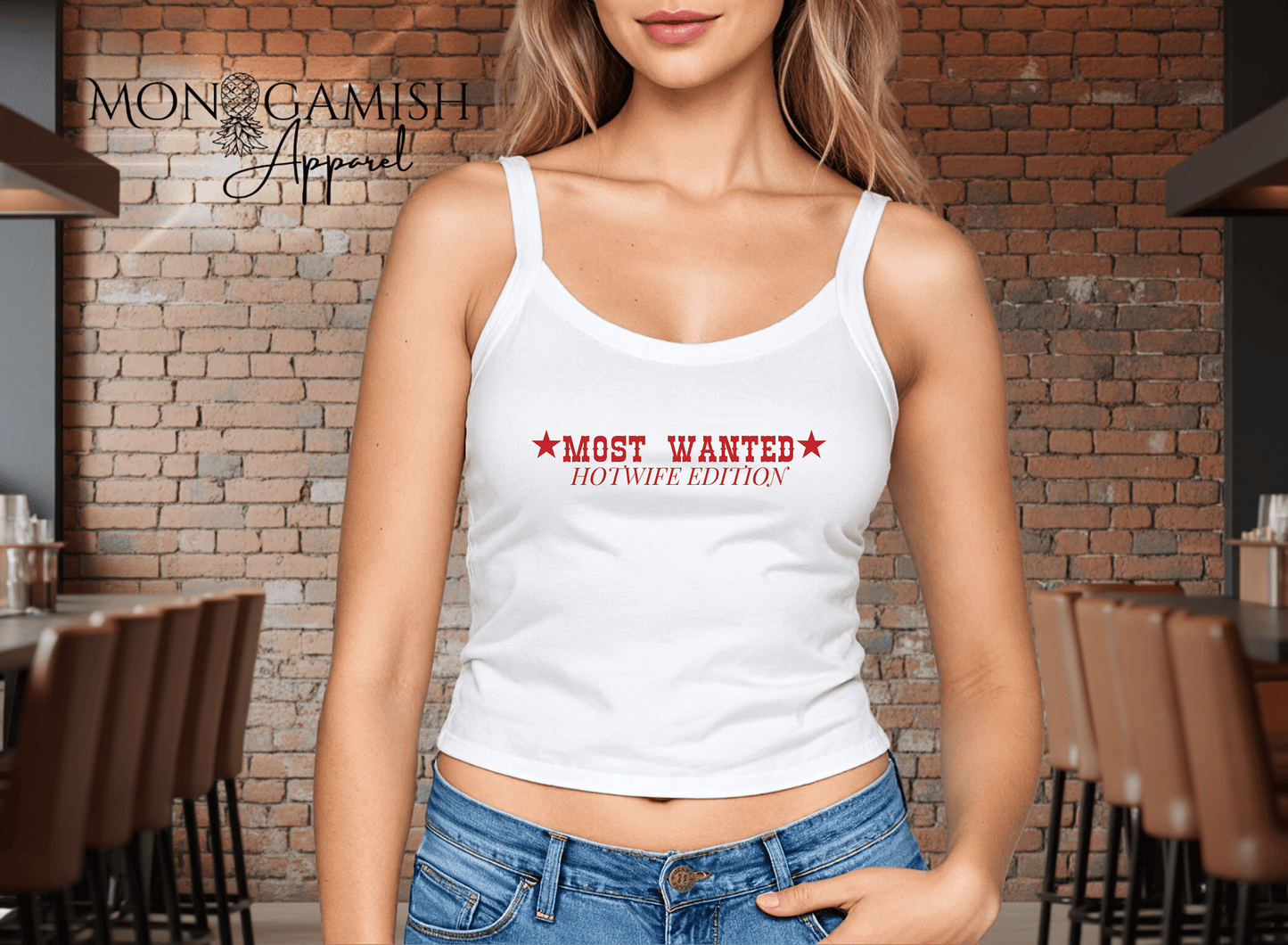 Most Wanted Hotwife Ladies Crop Tank