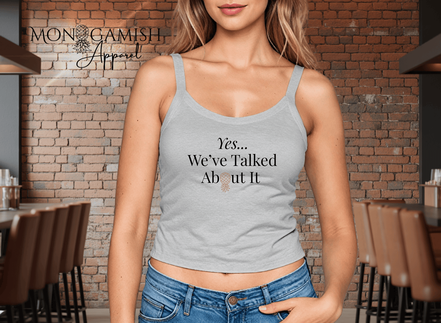 We Have Talked About It  Ladies Crop Tank