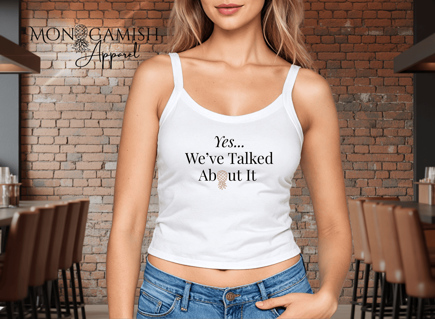 We Have Talked About It  Ladies Crop Tank