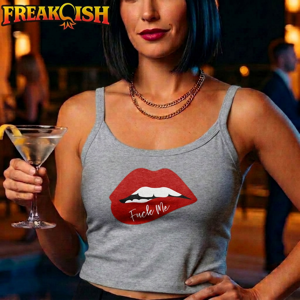 F*ck Me Ladies Crop Tank | FREAK-ISH