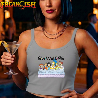 Swingers Ladies Crop Tank | FREAK-ISH