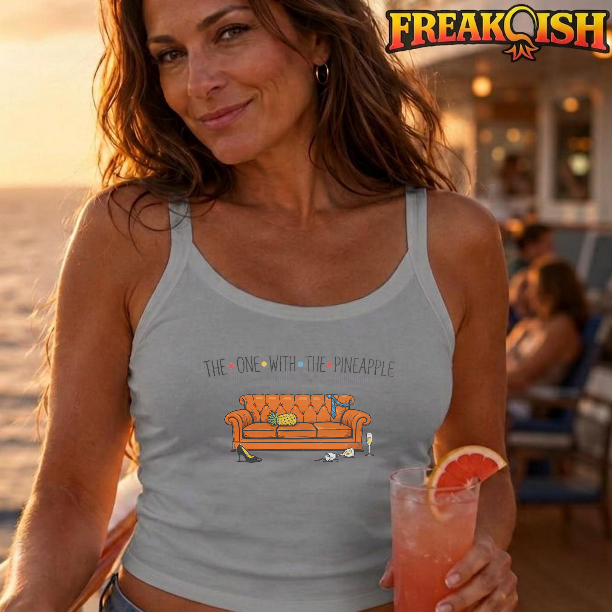 The One With The Pineapple Crop Tank | FREAK-ISH