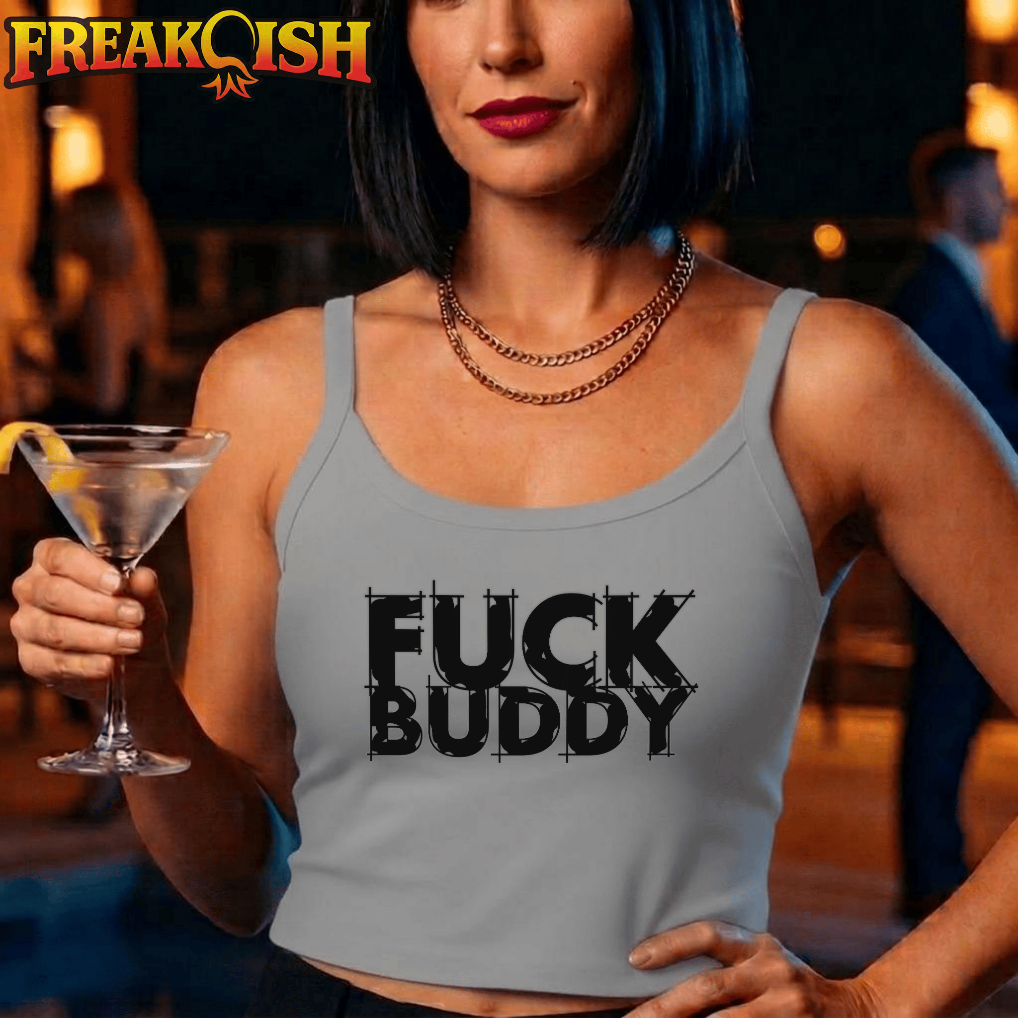 F*ck Buddy Ladies Crop Tank | FREAK-ISH
