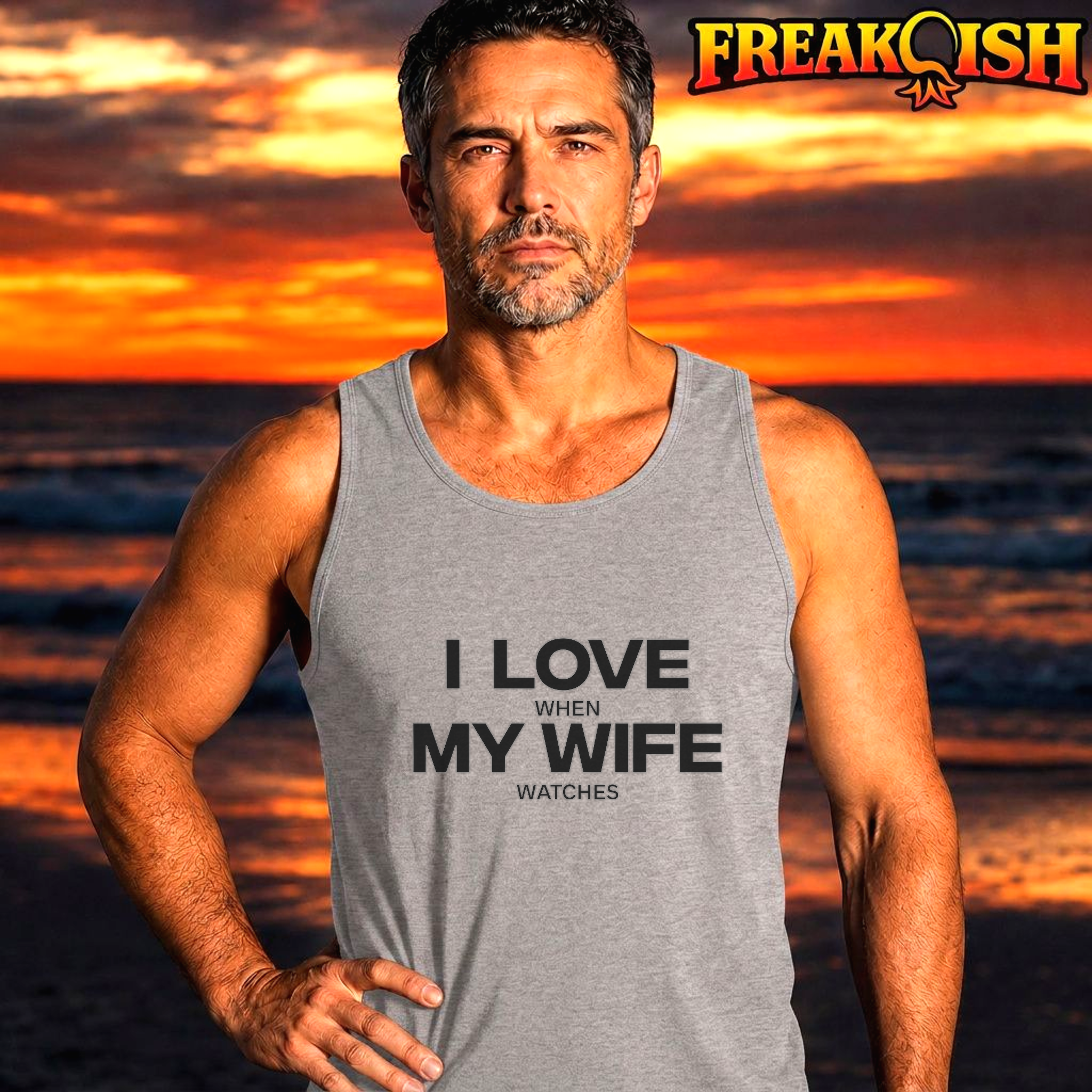 I Love When My Wife Watches Men's Tank | FREAK-ISH