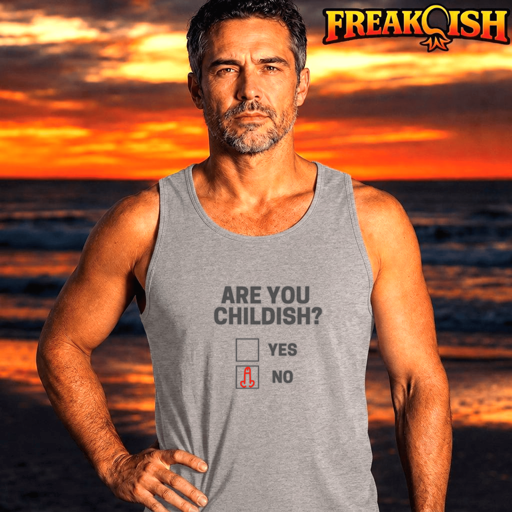 Are You Childish Men's Tank | FREAK-ISH