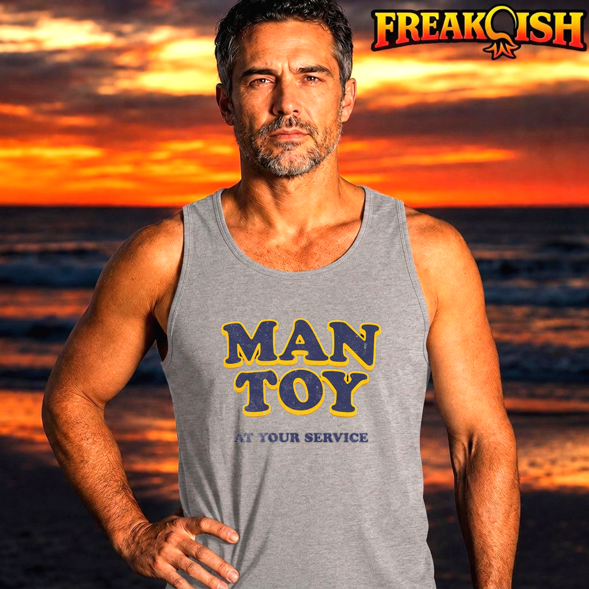 Man Toy At Your Service Men's Tank | FREAK-ISH