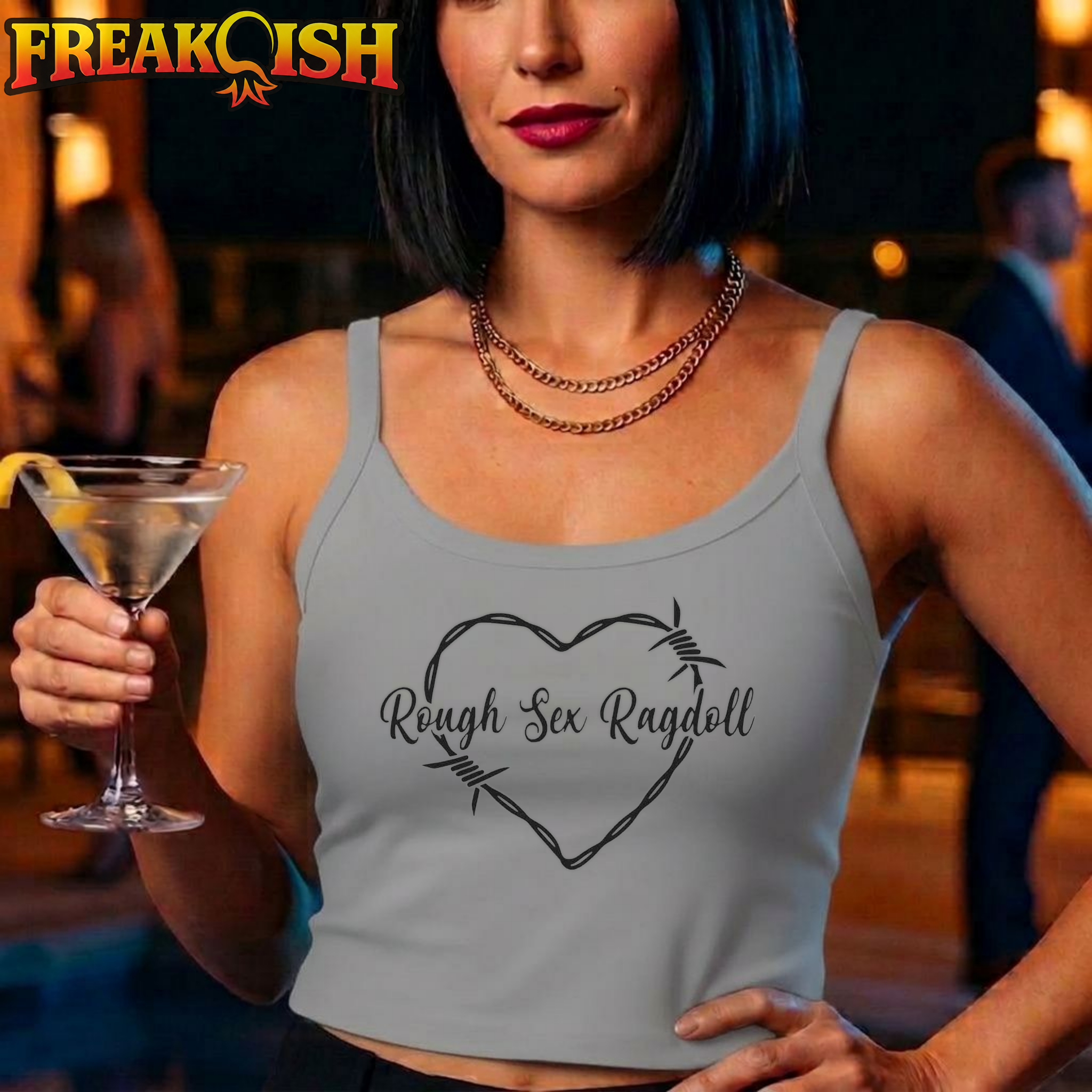Rough Sex Ragdoll Ladies Crop Tank | FREAK-ISH