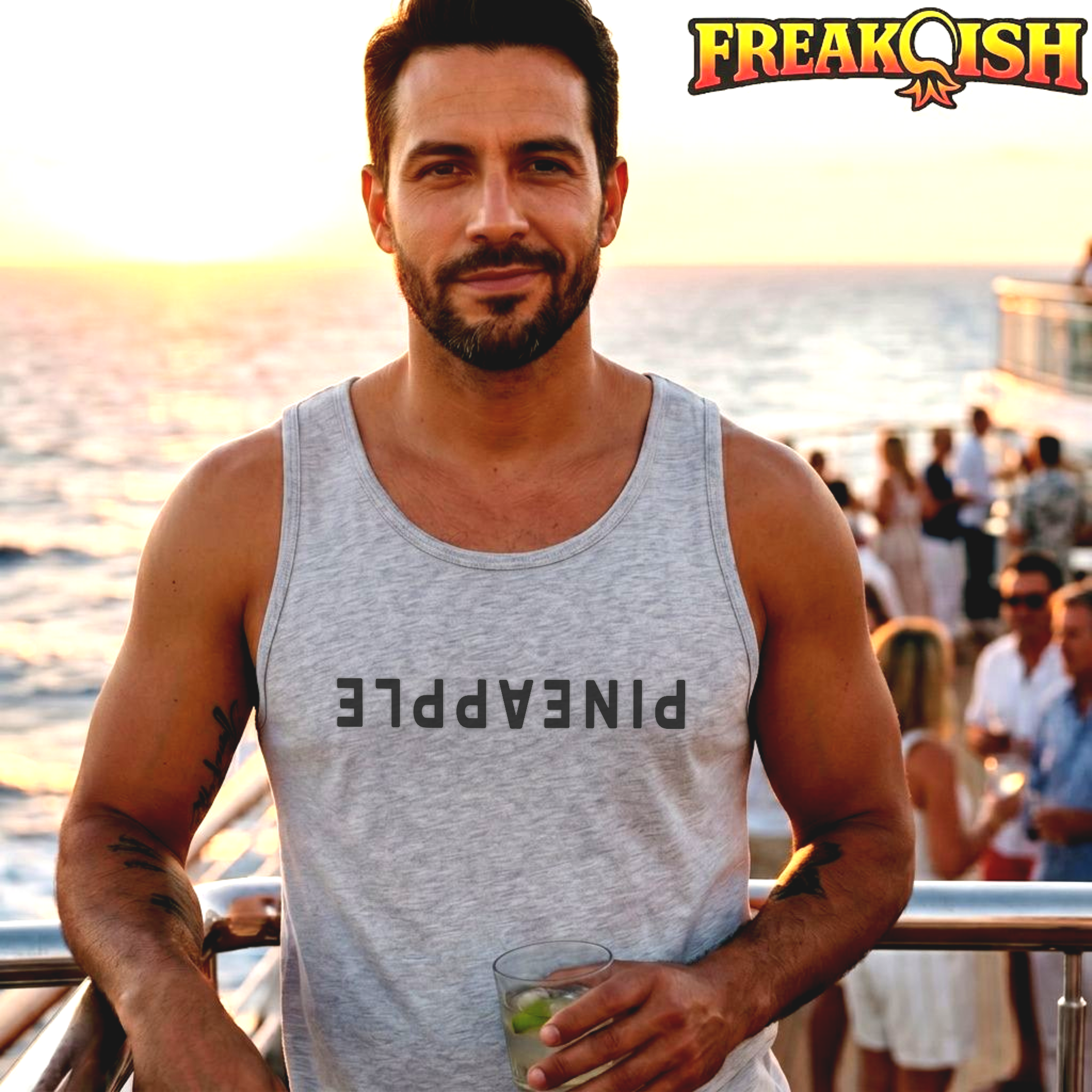Upside Down Pineapple Men's Tank | FREAK-ISH