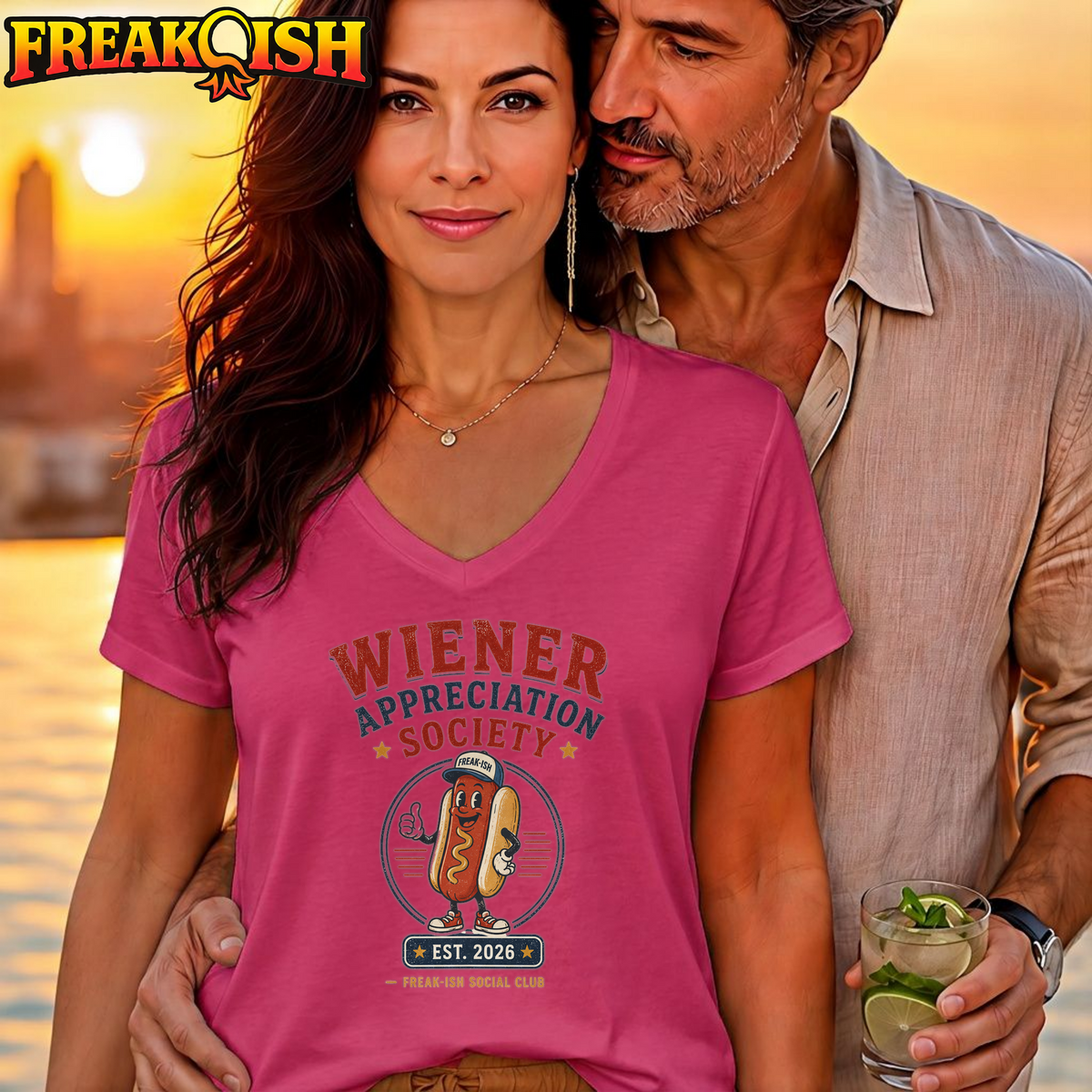 Wiener Appreciation Society V-Neck | FREAK-ISH