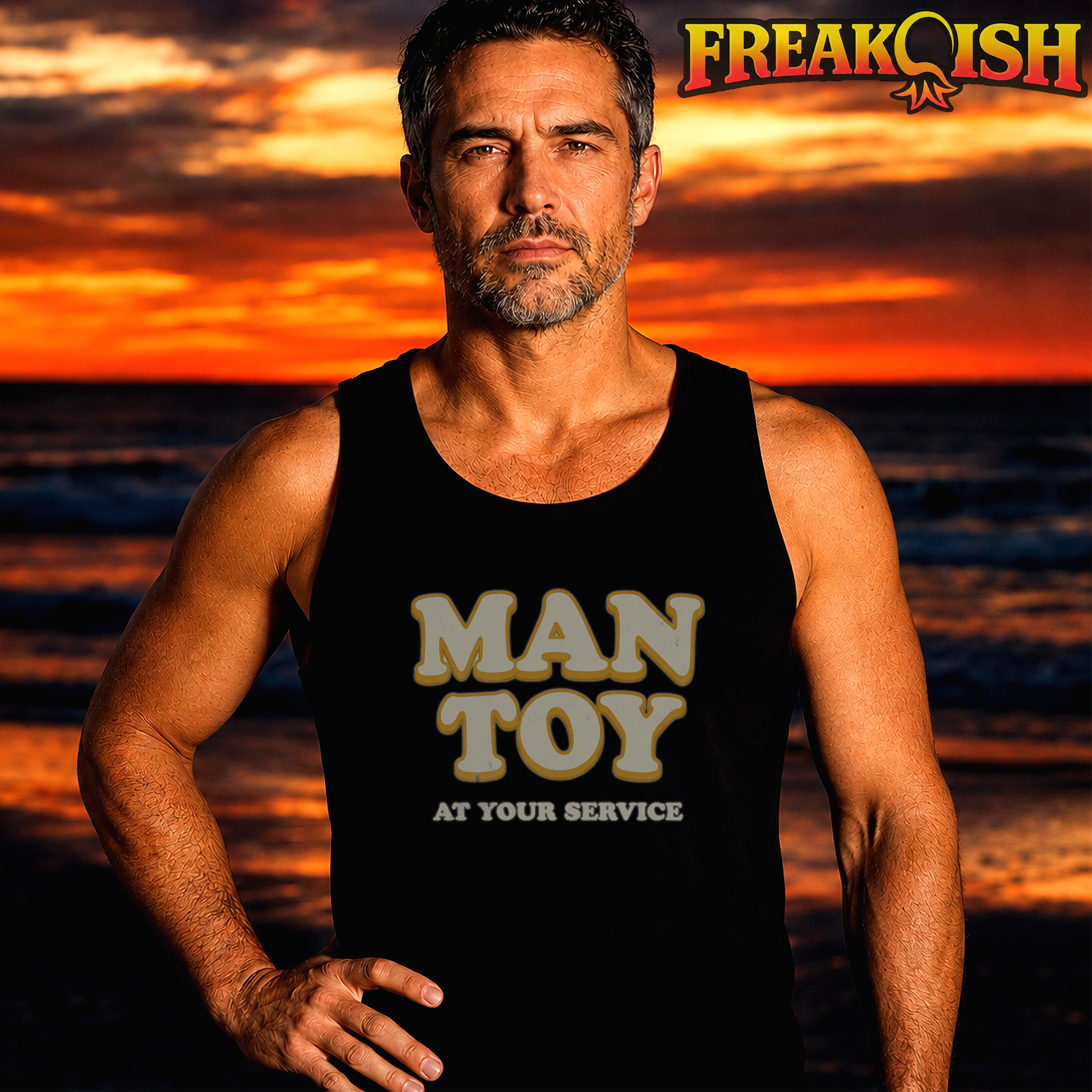 Man Toy At Your Service Men's Tank | FREAK-ISH