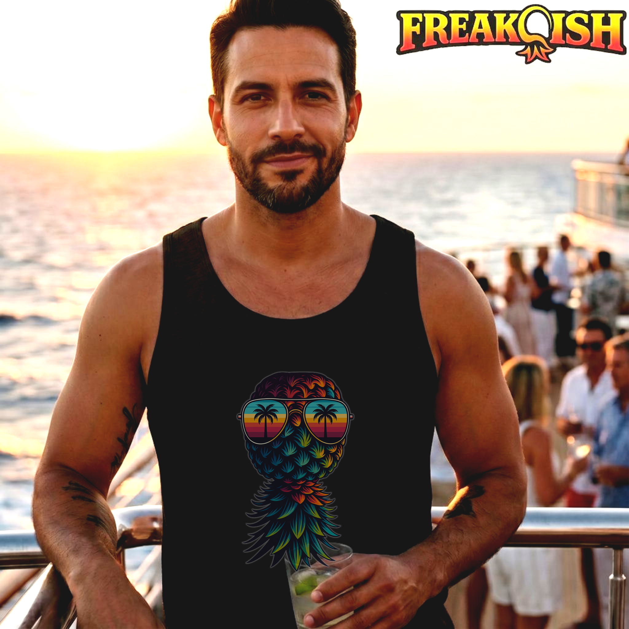 Tropicool Pineapple Men's Tank | FREAK-ISH