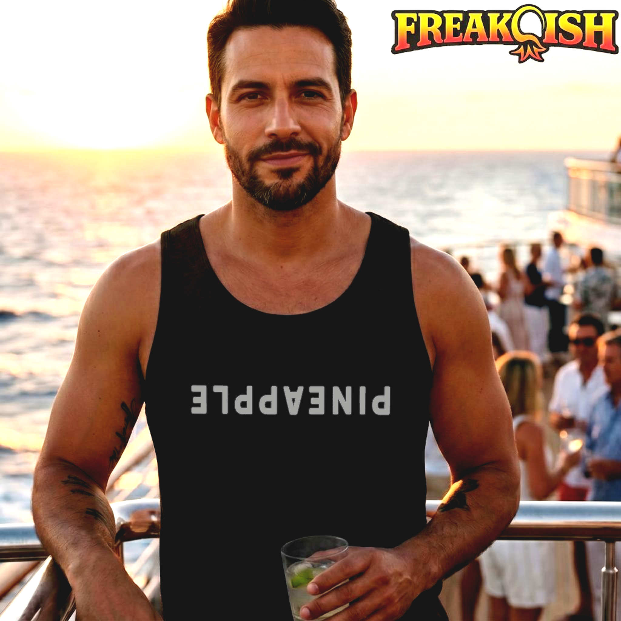 Upside Down Pineapple Men's Tank | FREAK-ISH