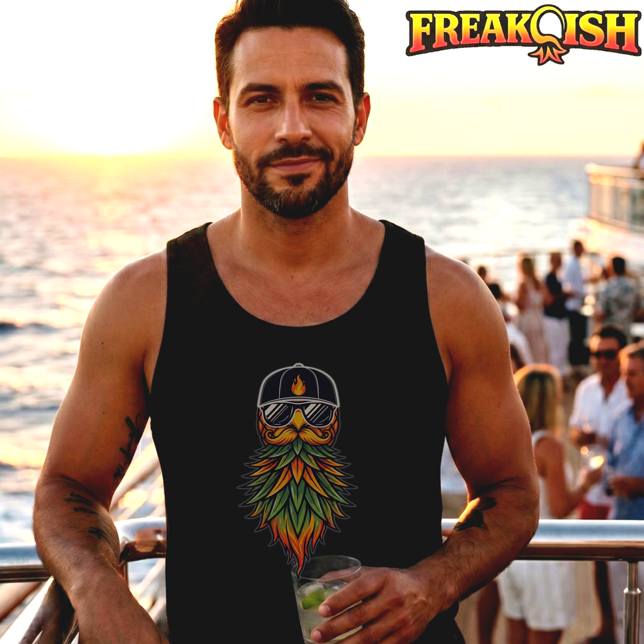 Bearded Pineapple Men's Tank | FREAK-ISH