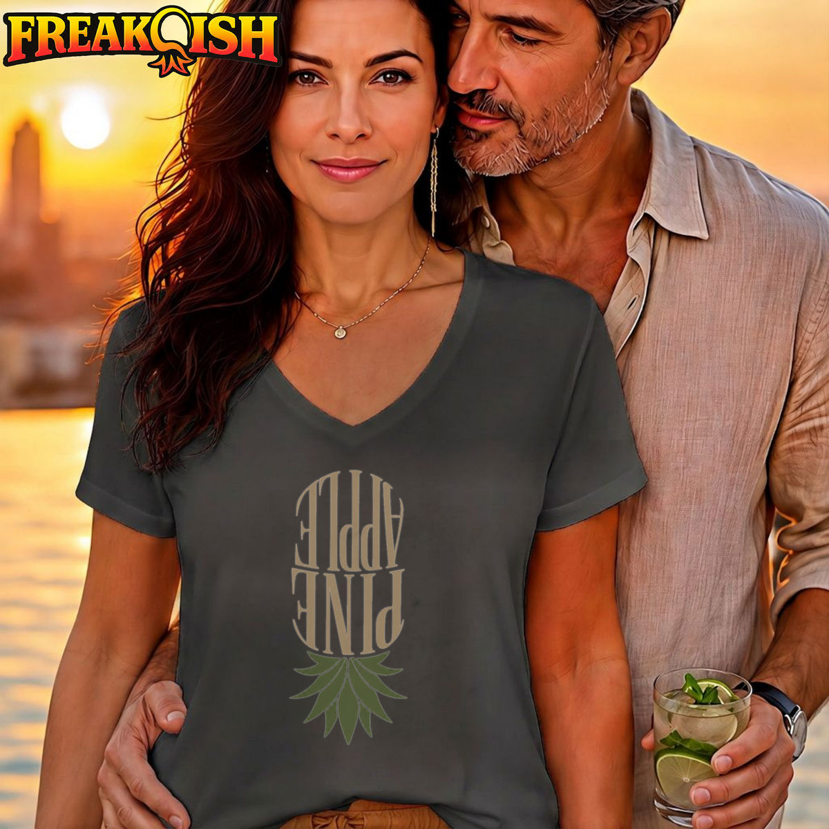 Pine Apple V-Neck | FREAK-ISH