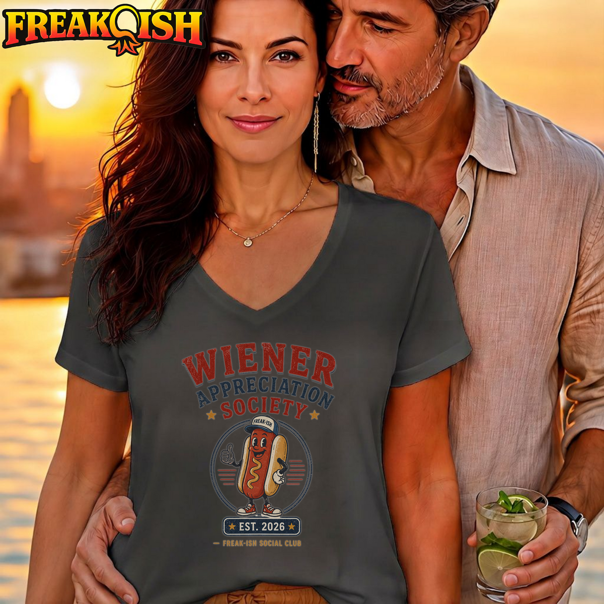 Wiener Appreciation Society V-Neck | FREAK-ISH
