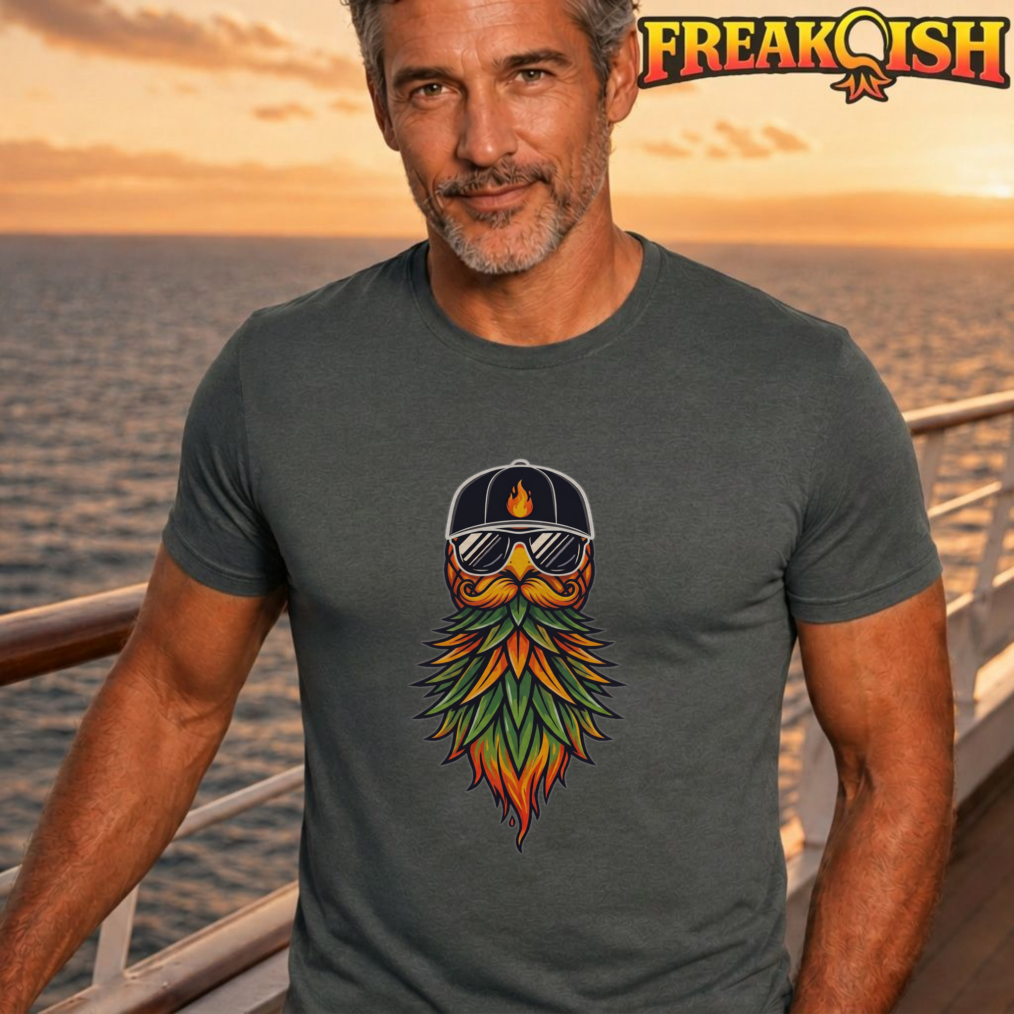 Bearded Pineapple Unisex Tee | FREAK-ISH