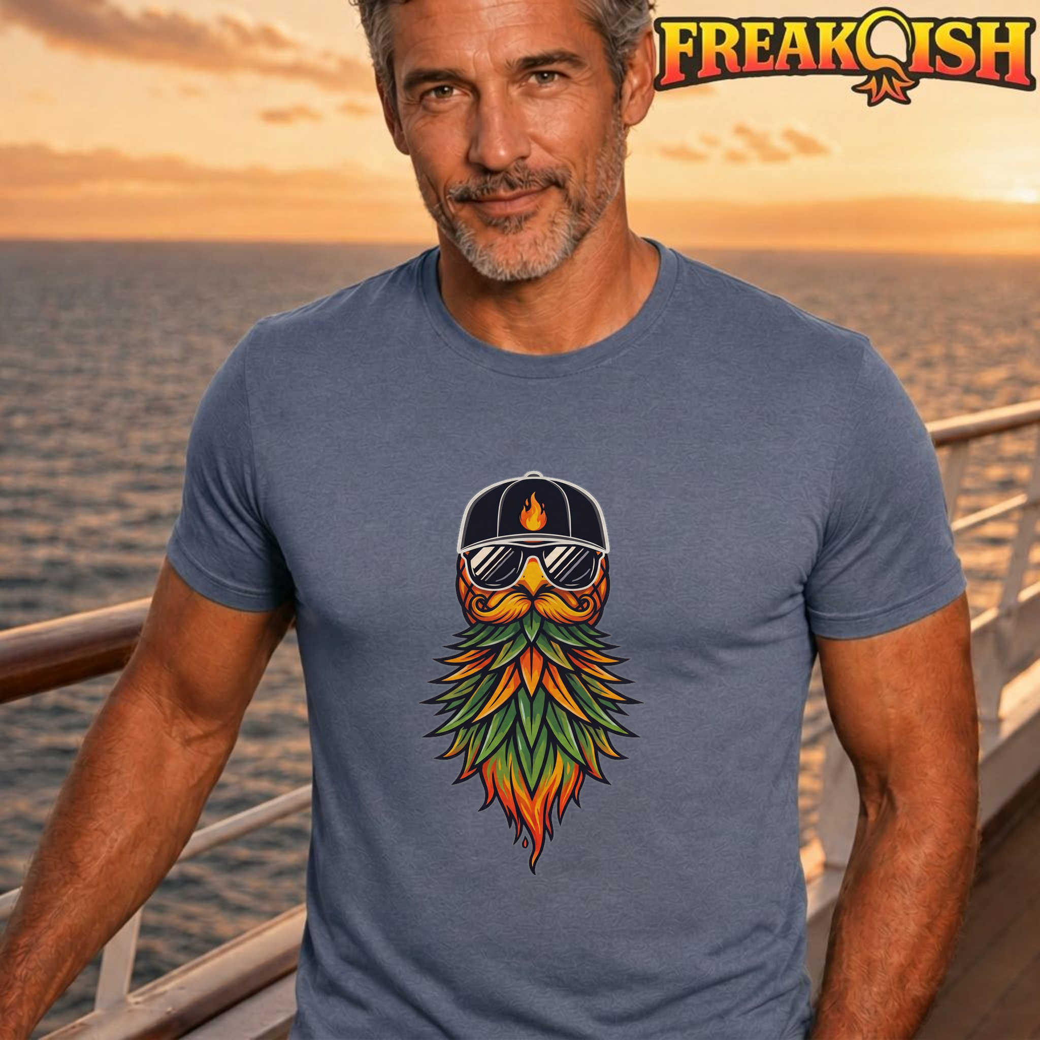 Bearded Pineapple Unisex Tee | FREAK-ISH