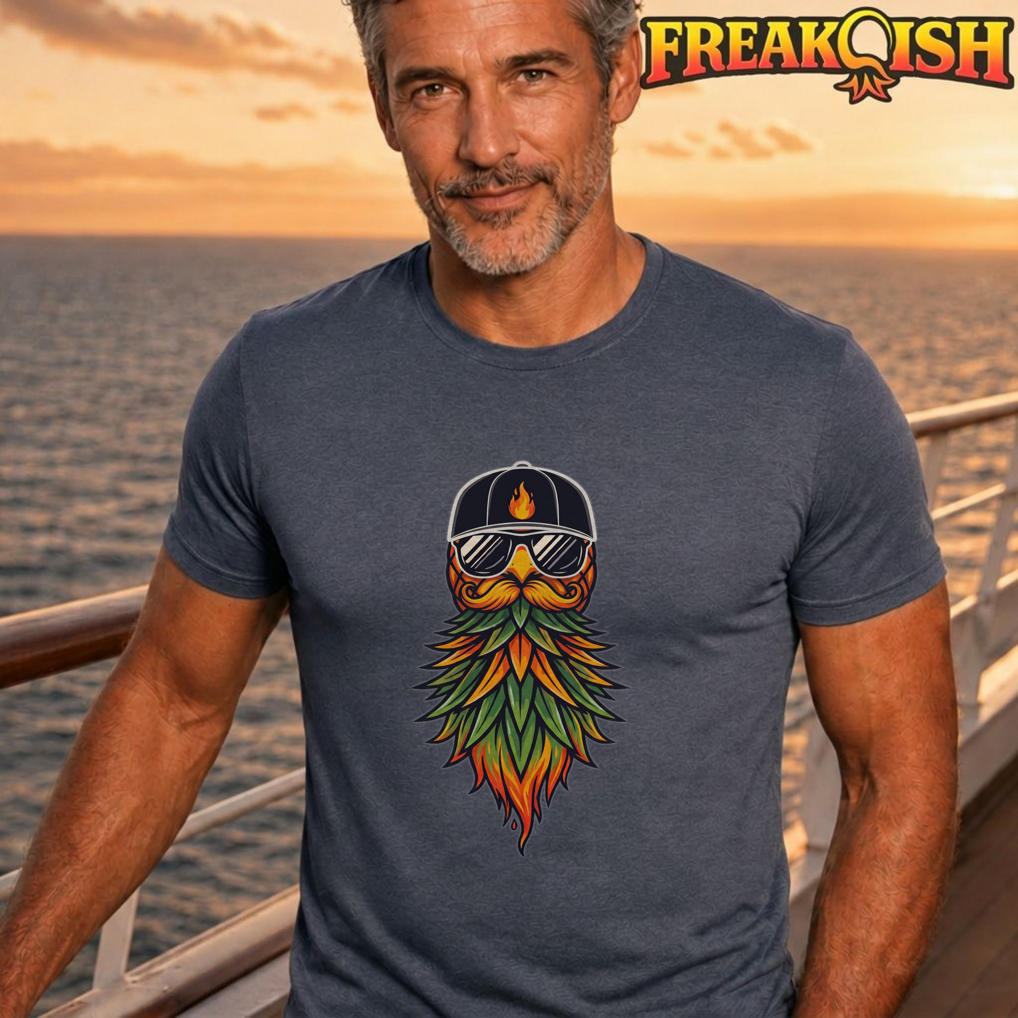Bearded Pineapple Unisex Tee | FREAK-ISH