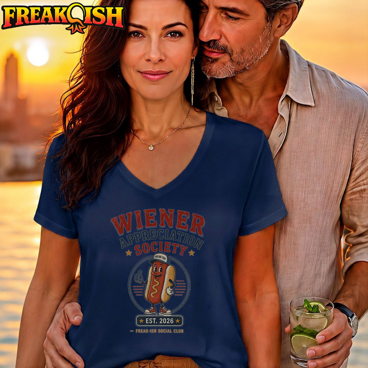 Wiener Appreciation Society V-Neck | FREAK-ISH