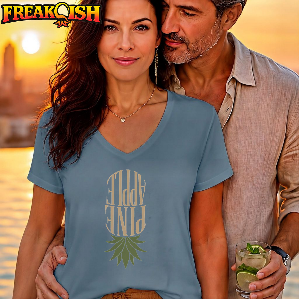 Pine Apple V-Neck | FREAK-ISH