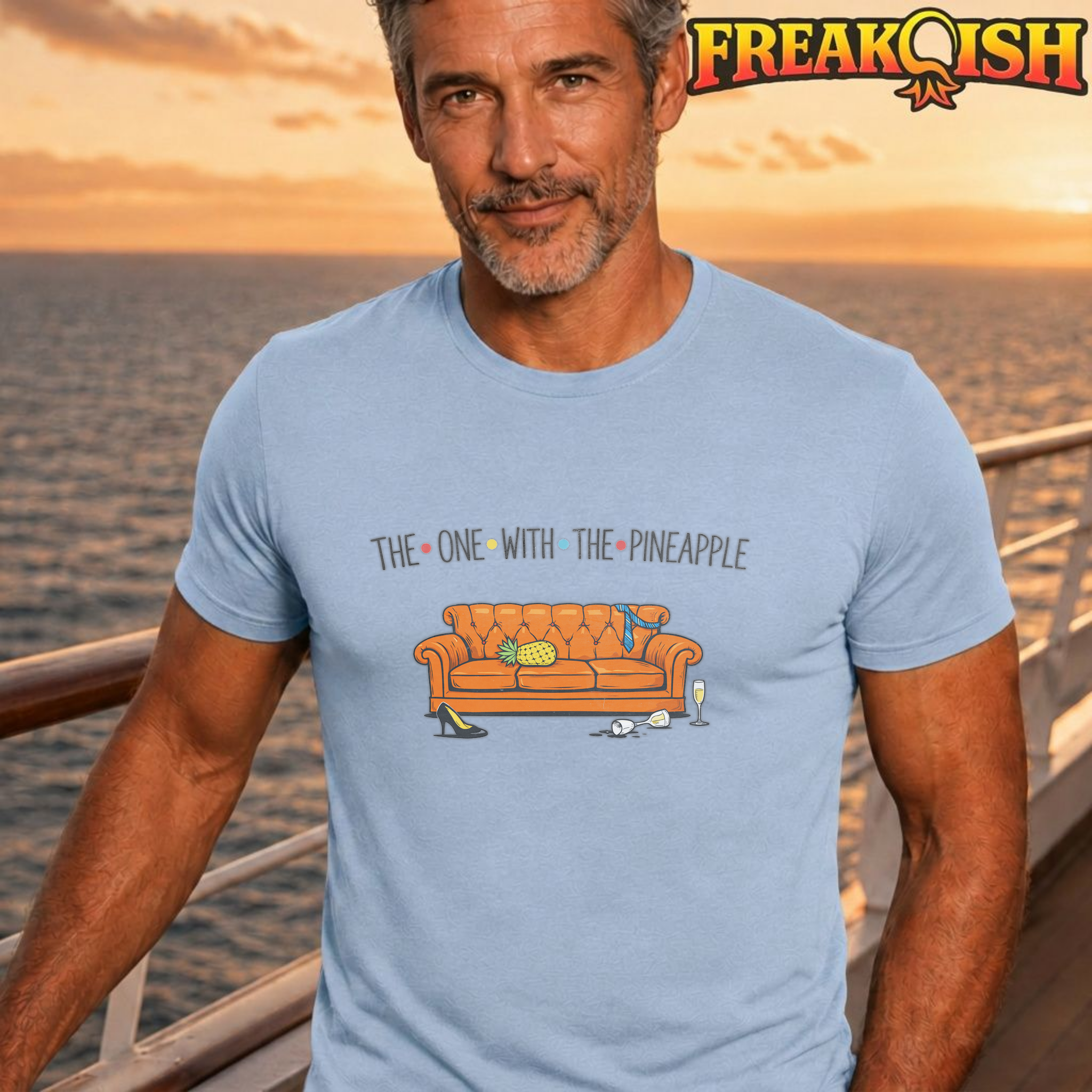 The One With The Pineapple Unisex Tee | FREAK-ISH