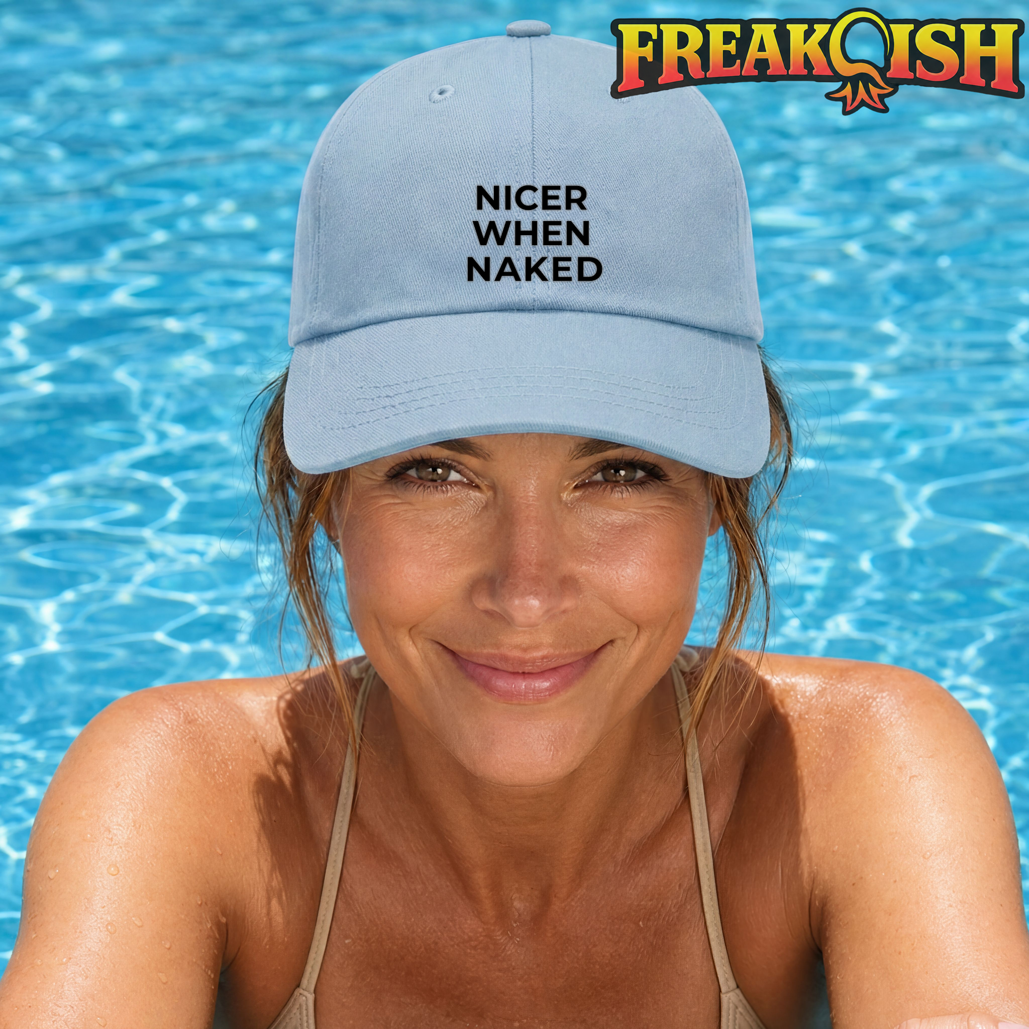 Nicer When Naked Embroidered Hat | FREAK-ISH