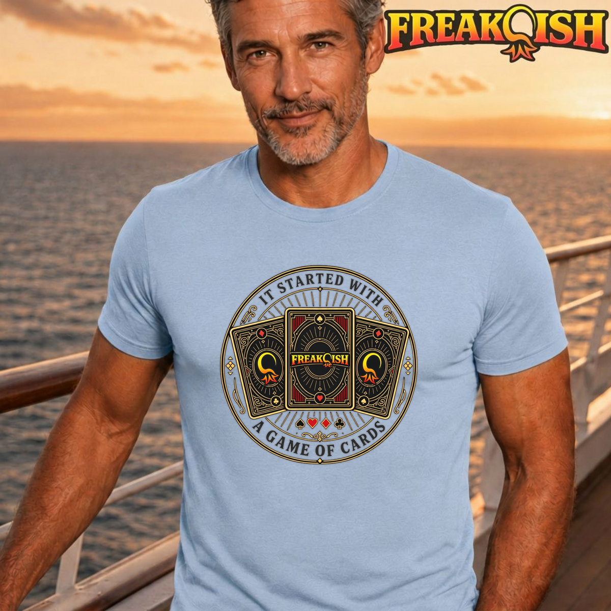 It Started With A Game Of Cards Unisex Tee | FREAK-ISH