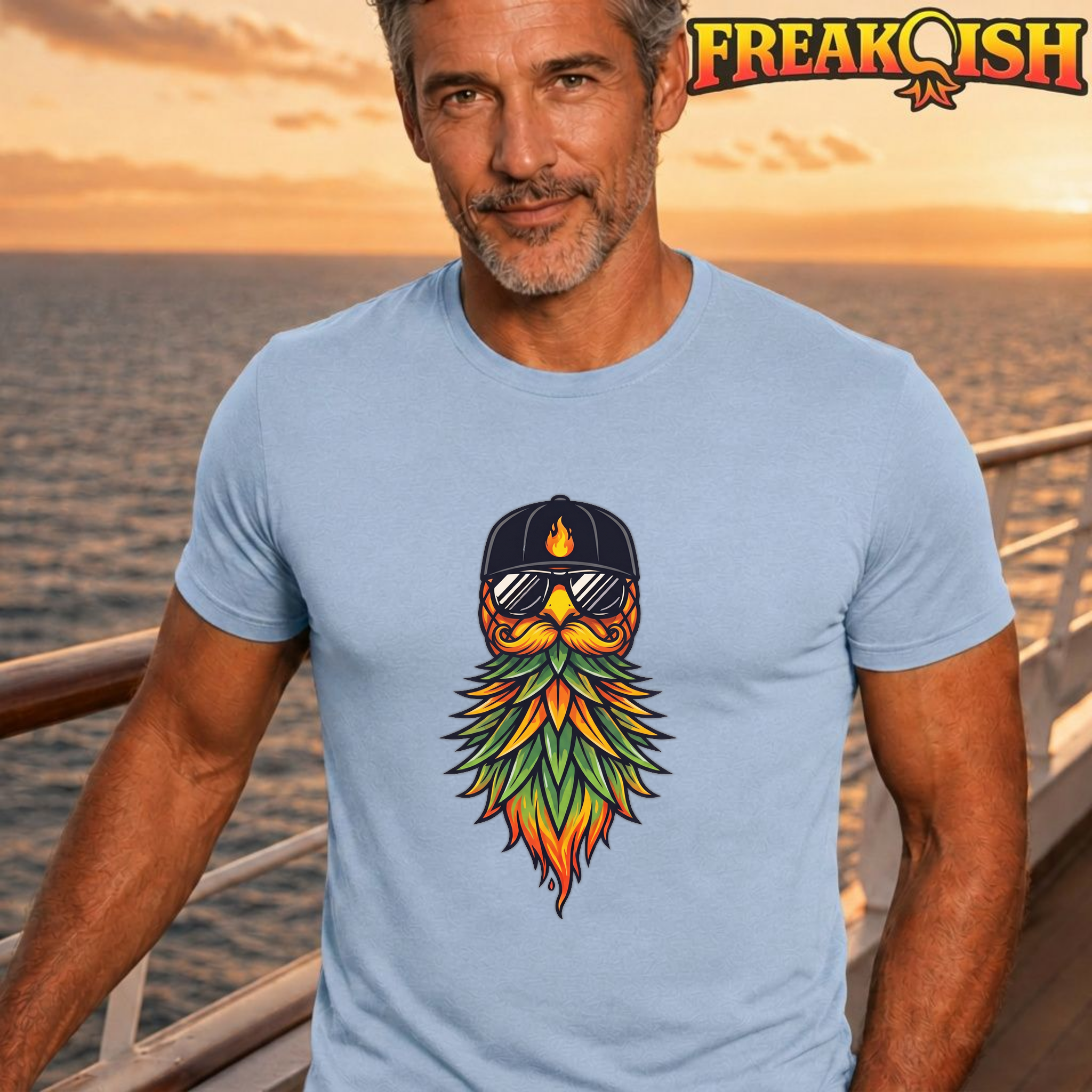 Bearded Pineapple Unisex Tee | FREAK-ISH