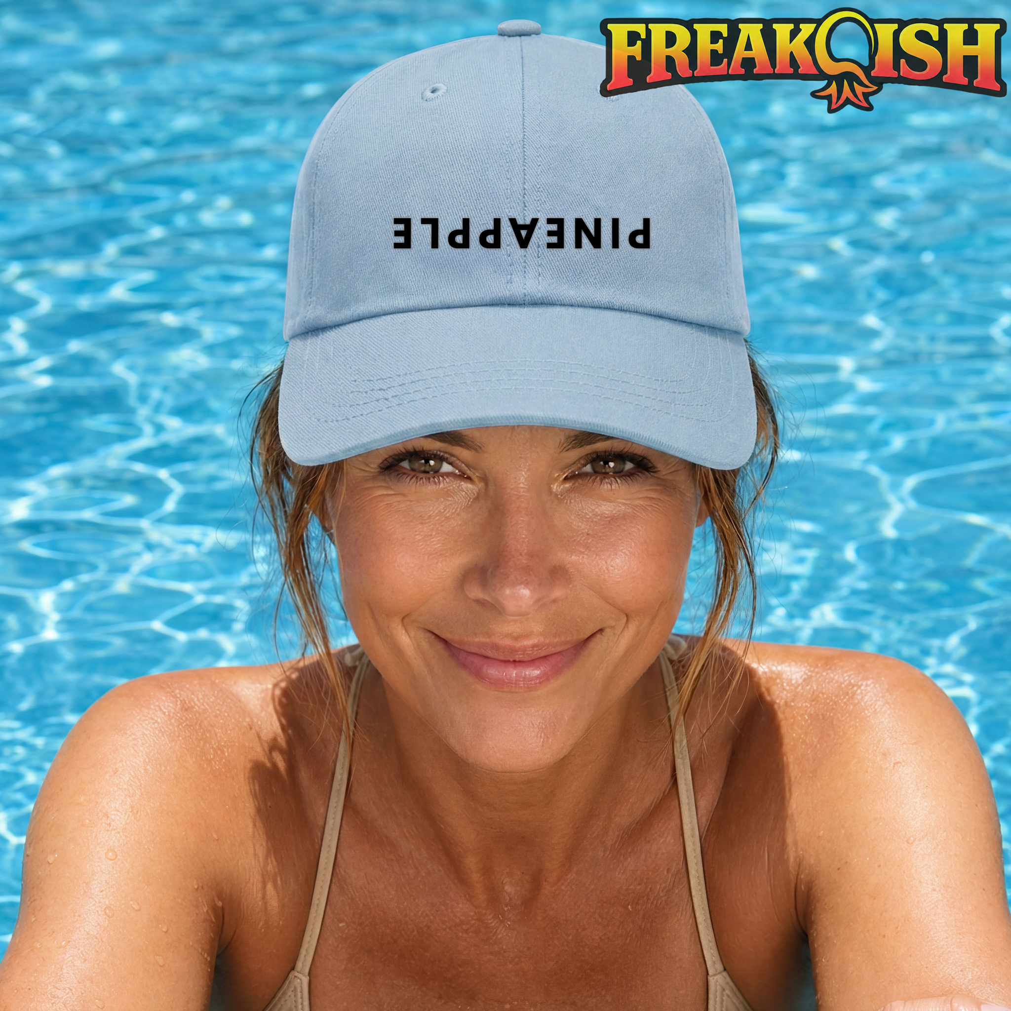 Pineapple Upside Down Embroidered Hat | FREAK-ISH