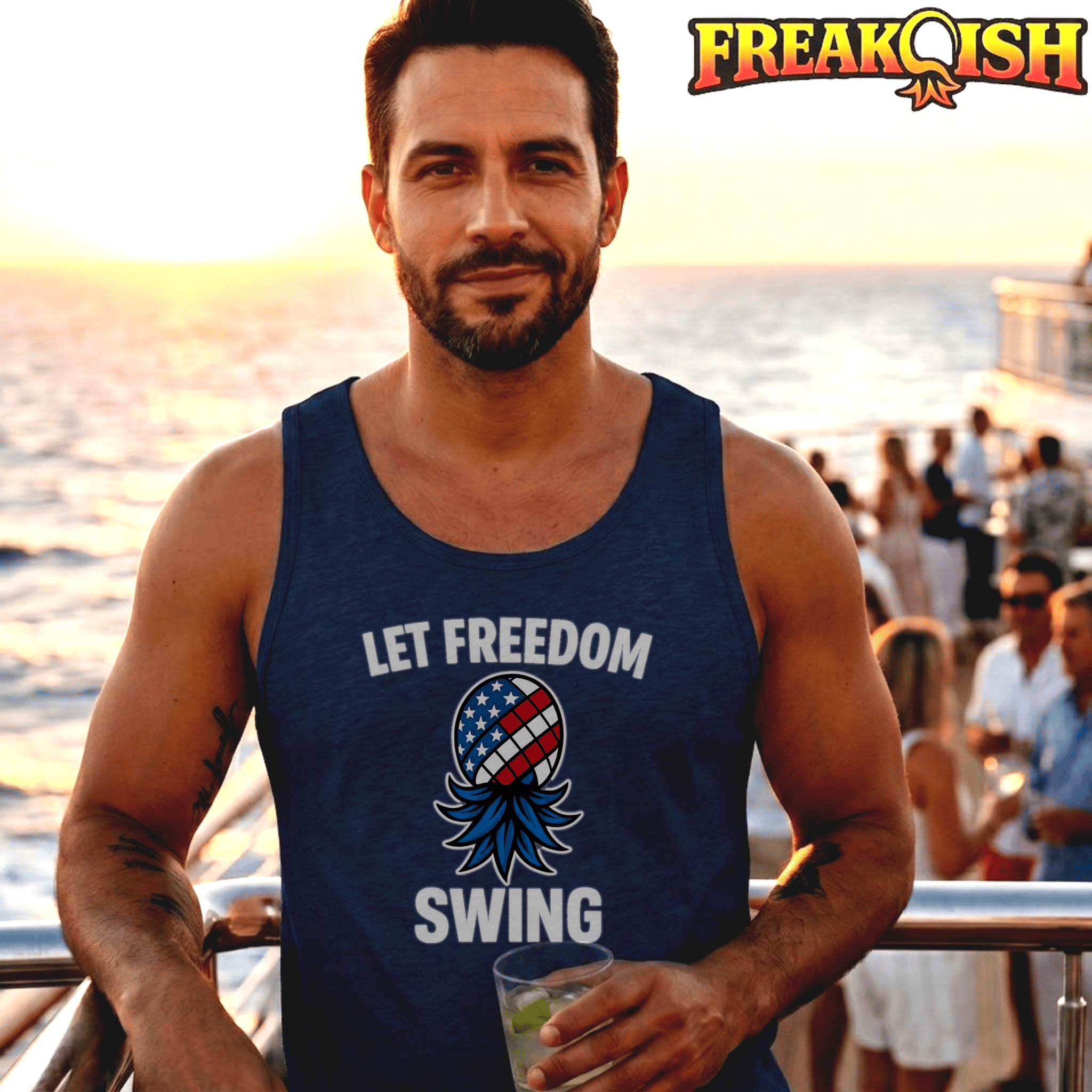 Let Freedom Swing Men's Tank | FREAK-ISH