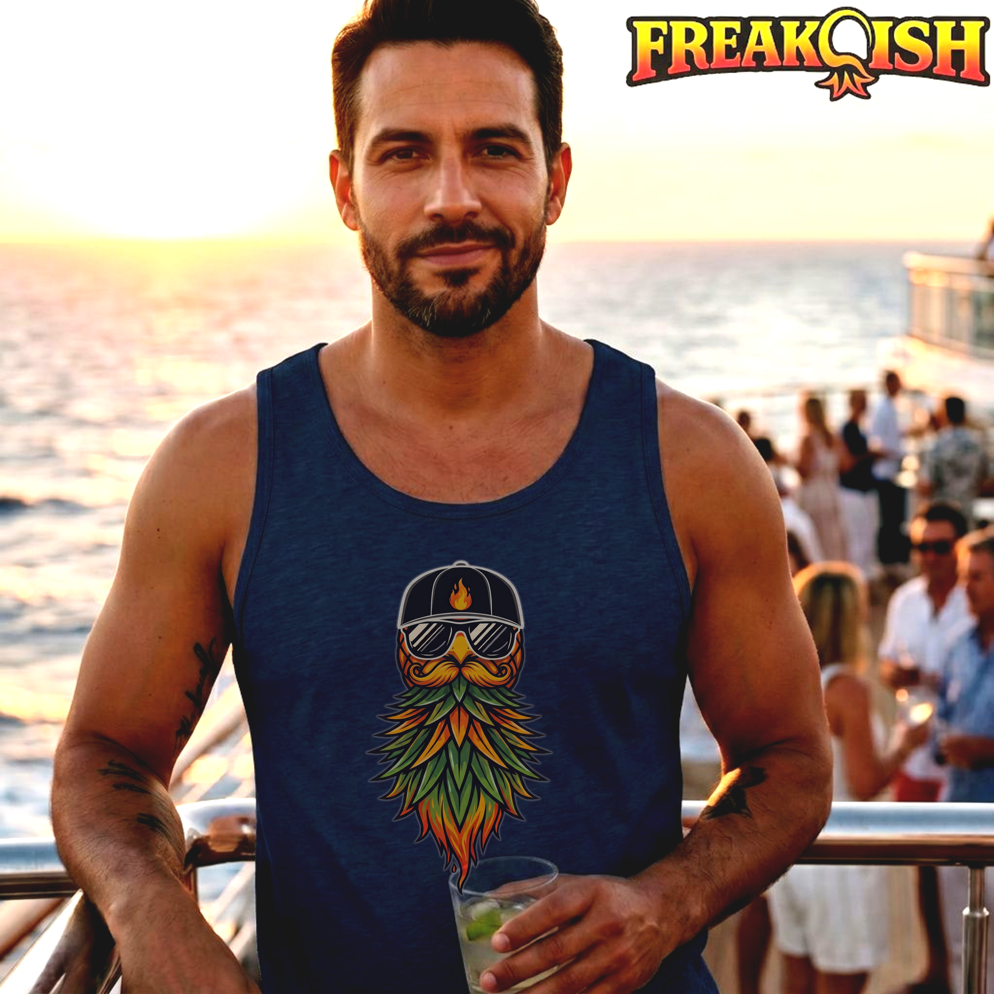 Bearded Pineapple Men's Tank | FREAK-ISH
