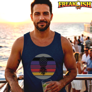 Retro Upside Down Pineapple Men's Tank | FREAK-ISH