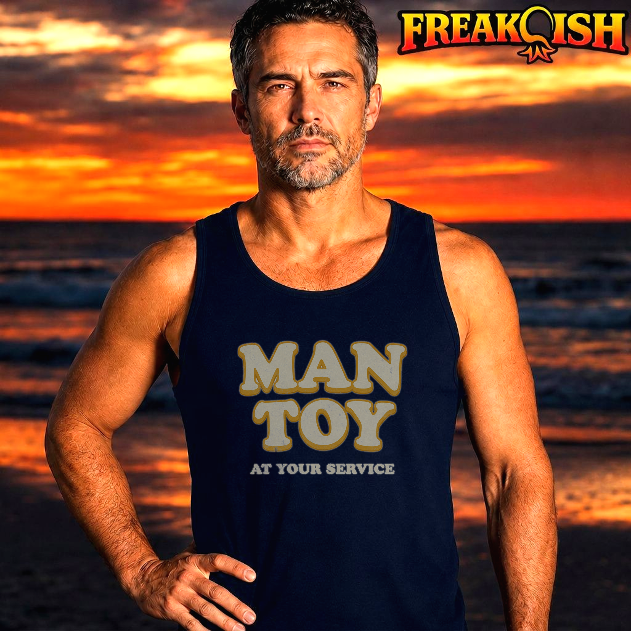 Man Toy At Your Service Men's Tank | FREAK-ISH
