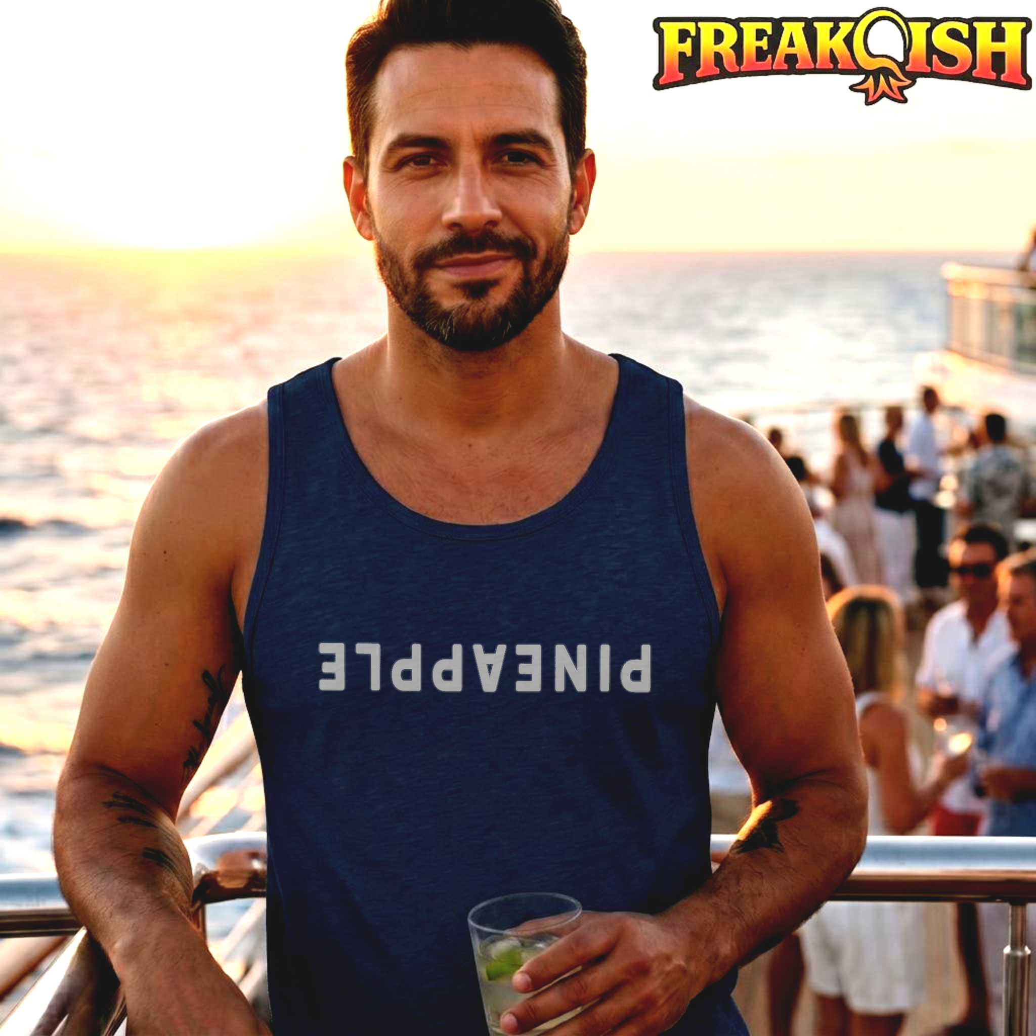 Upside Down Pineapple Men's Tank | FREAK-ISH
