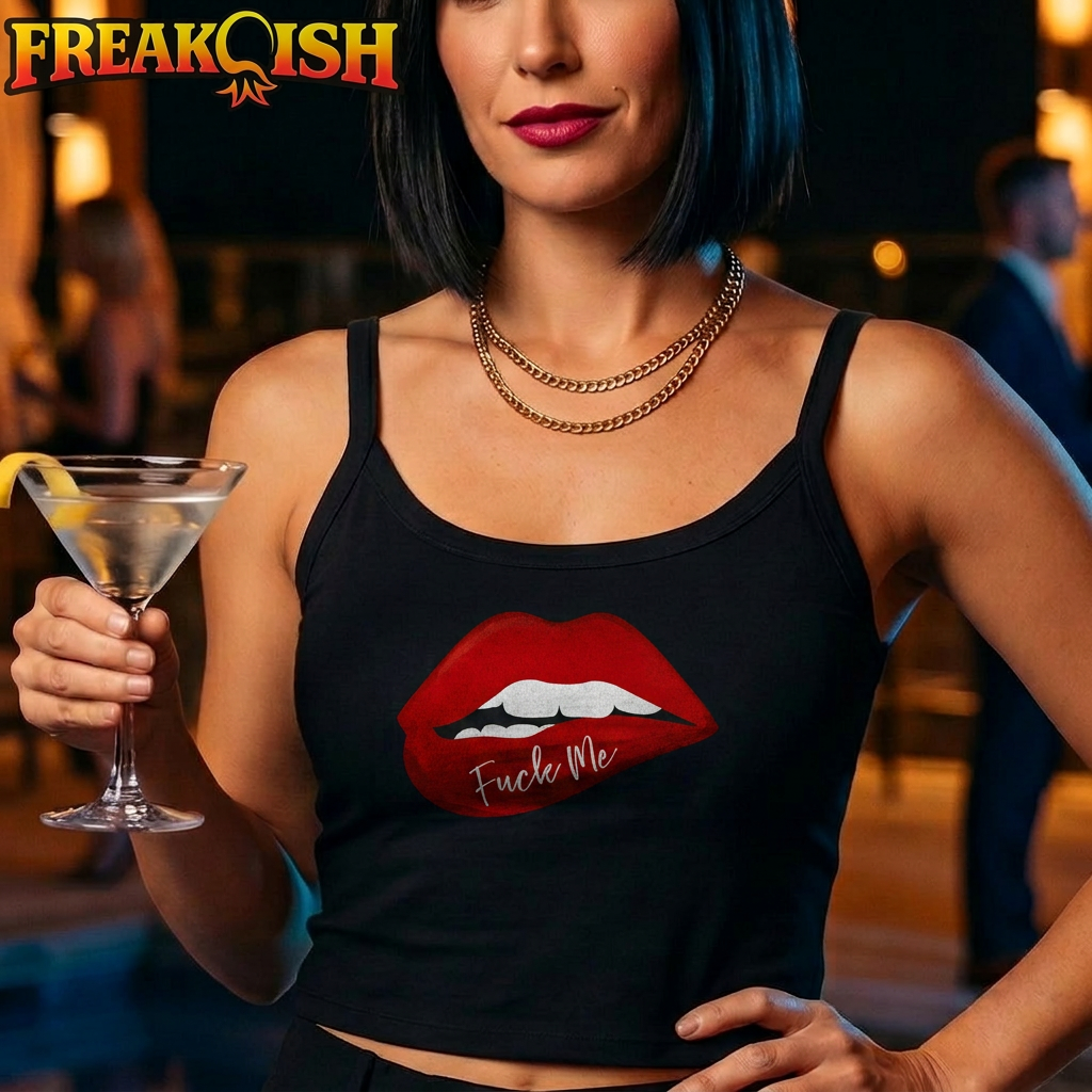 F*ck Me Ladies Crop Tank | FREAK-ISH