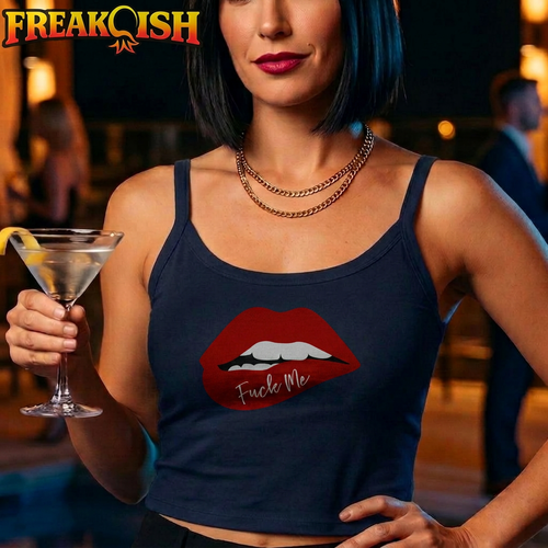 F*ck Me Ladies Crop Tank | FREAK-ISH