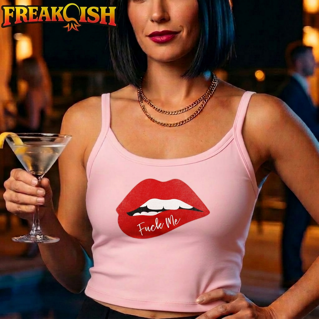 F*ck Me Ladies Crop Tank | FREAK-ISH