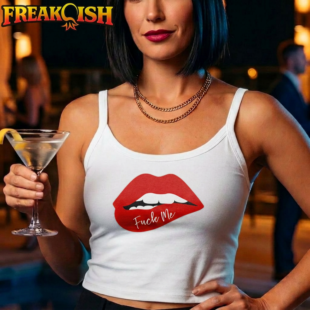 F*ck Me Ladies Crop Tank | FREAK-ISH