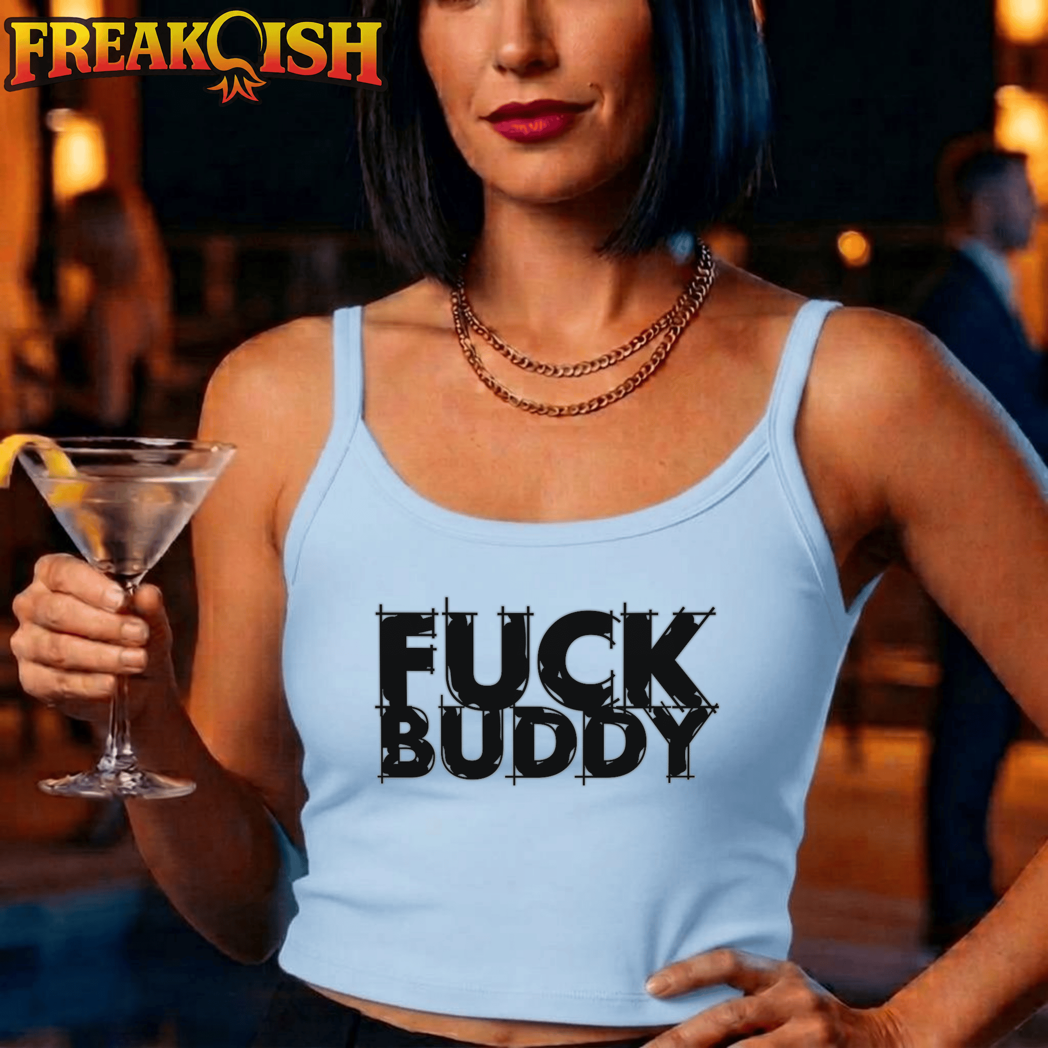 F*ck Buddy Ladies Crop Tank | FREAK-ISH