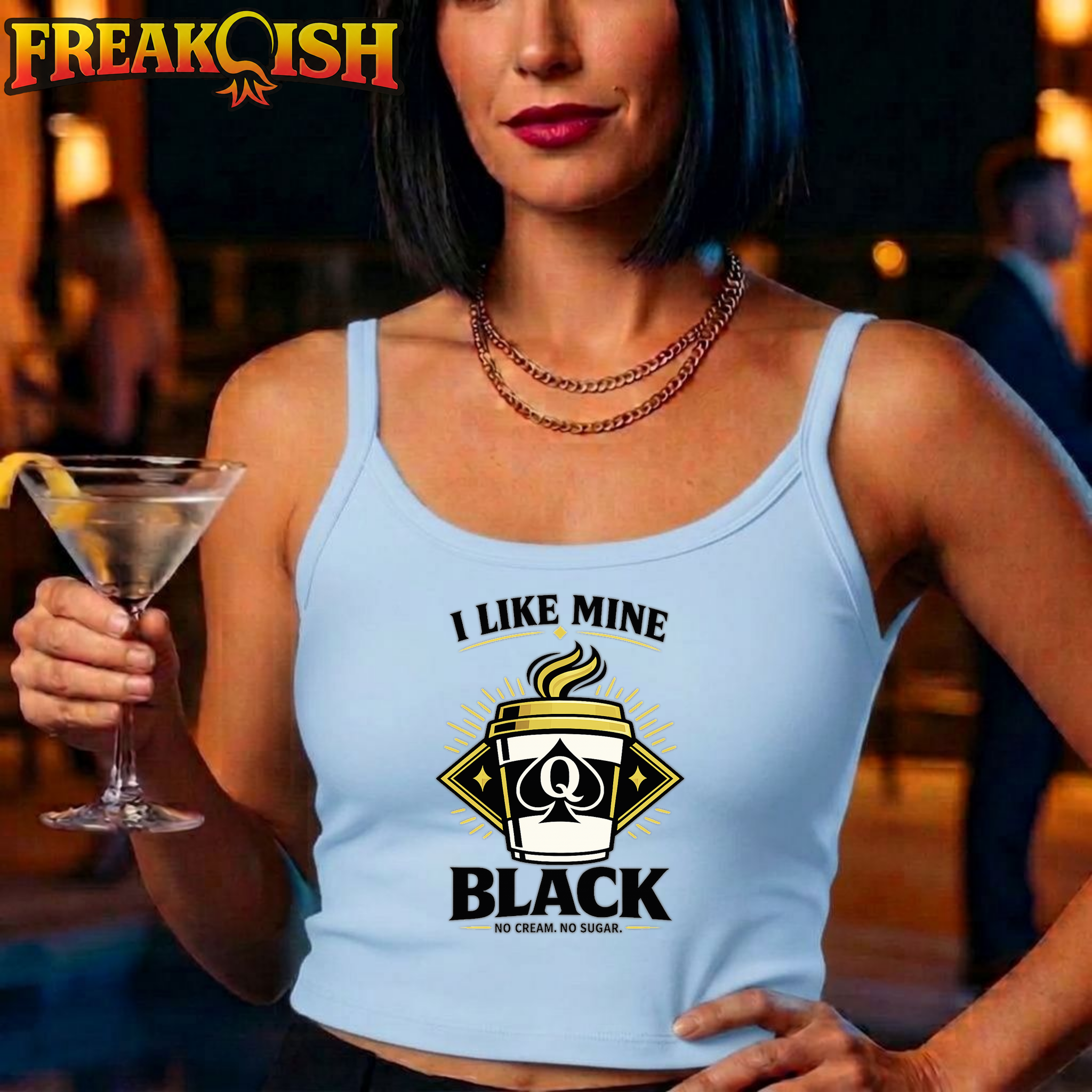 QOS Coffee Crop Tank | FREAK-ISH